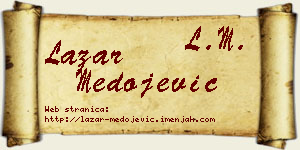 Lazar Medojević vizit kartica